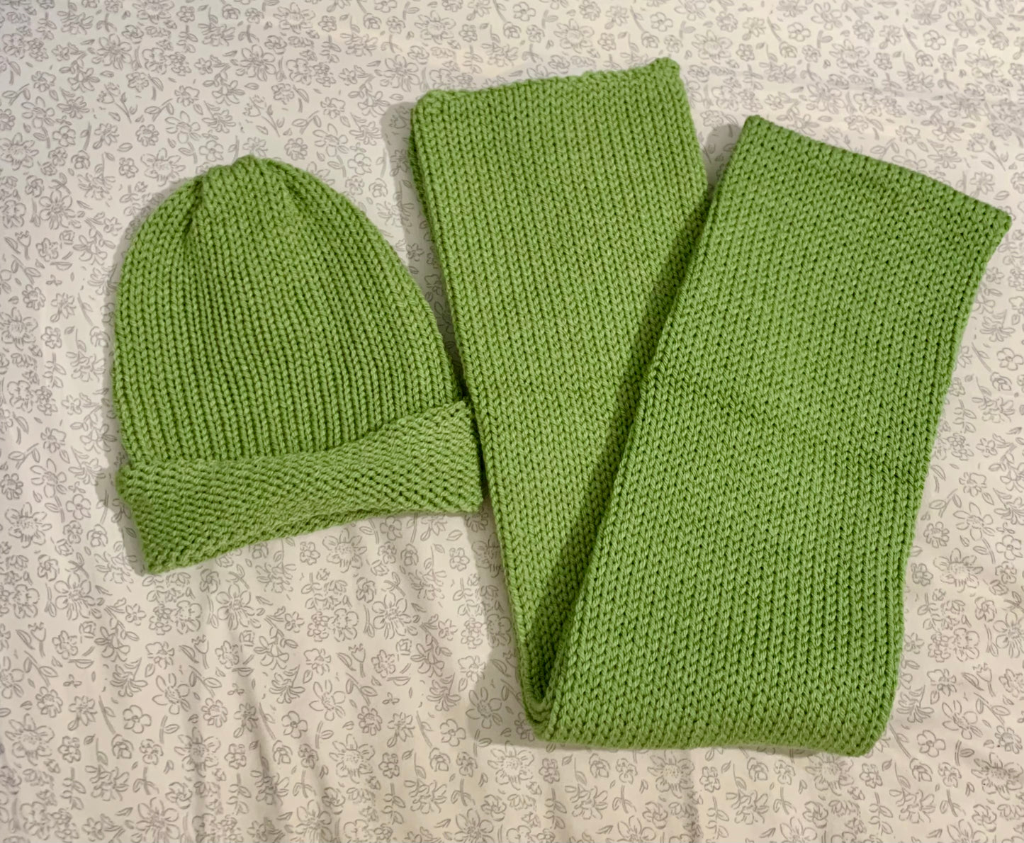 Crocher Adult Scarf and Beanie Set